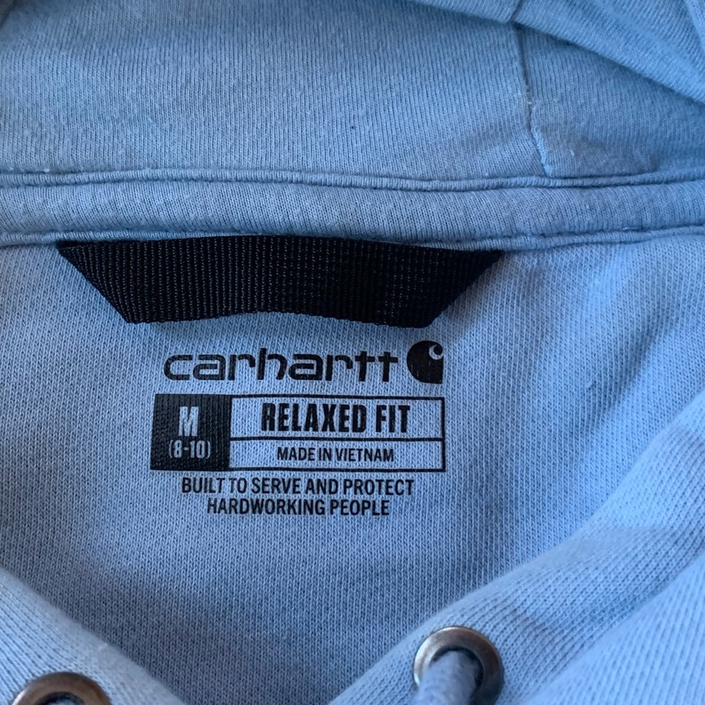 Carhartt Women’s Light Blue Hoodie - Picture 3 of 4